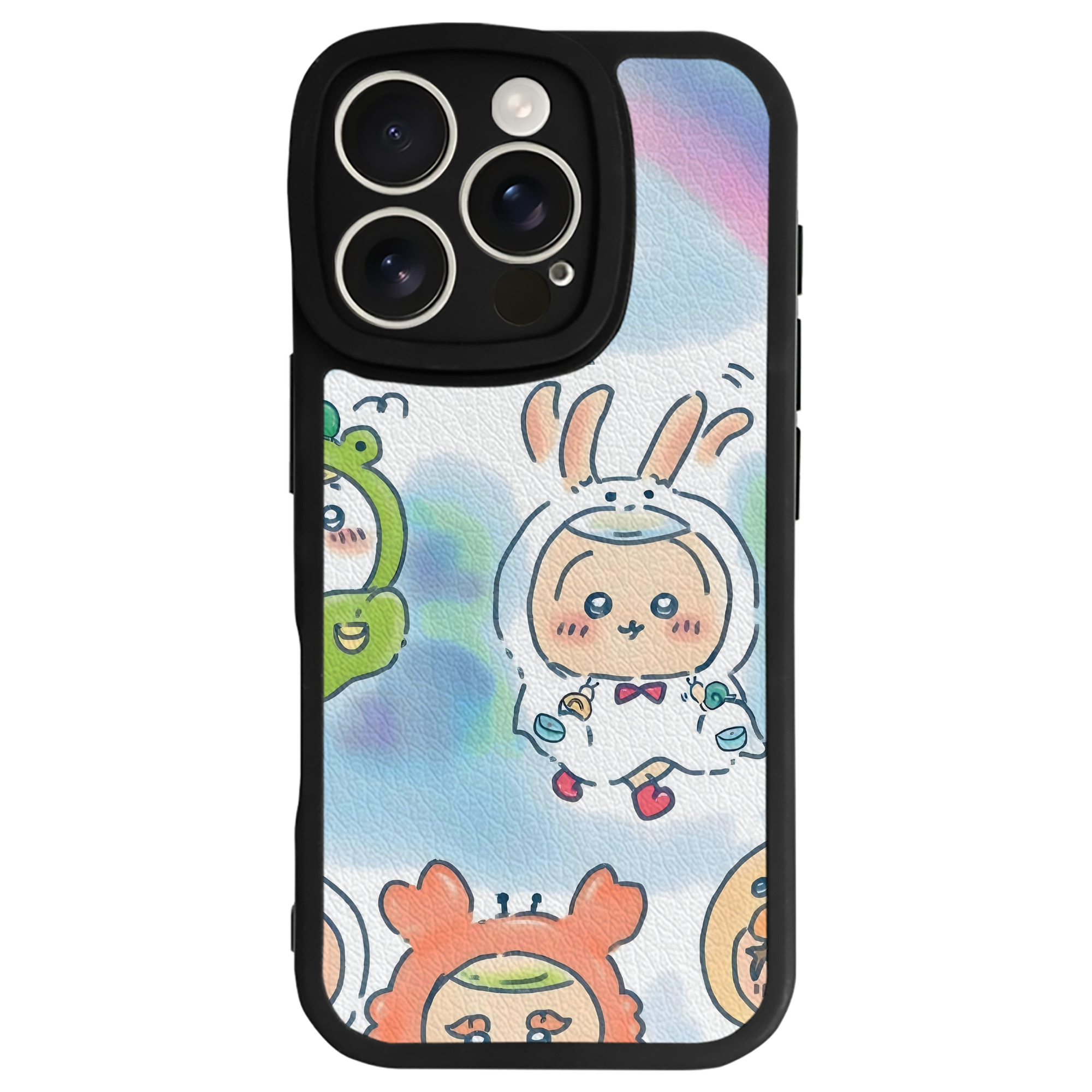 （画像用） ちいかわ Chii-kawa 【iPhone 16シリーズ対応】シリコンスマホケース（レザー調） 材質：シリコン